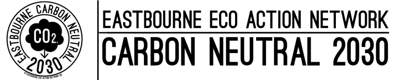 Eastbourne Eco Action Network logo - carbon neutral 2030